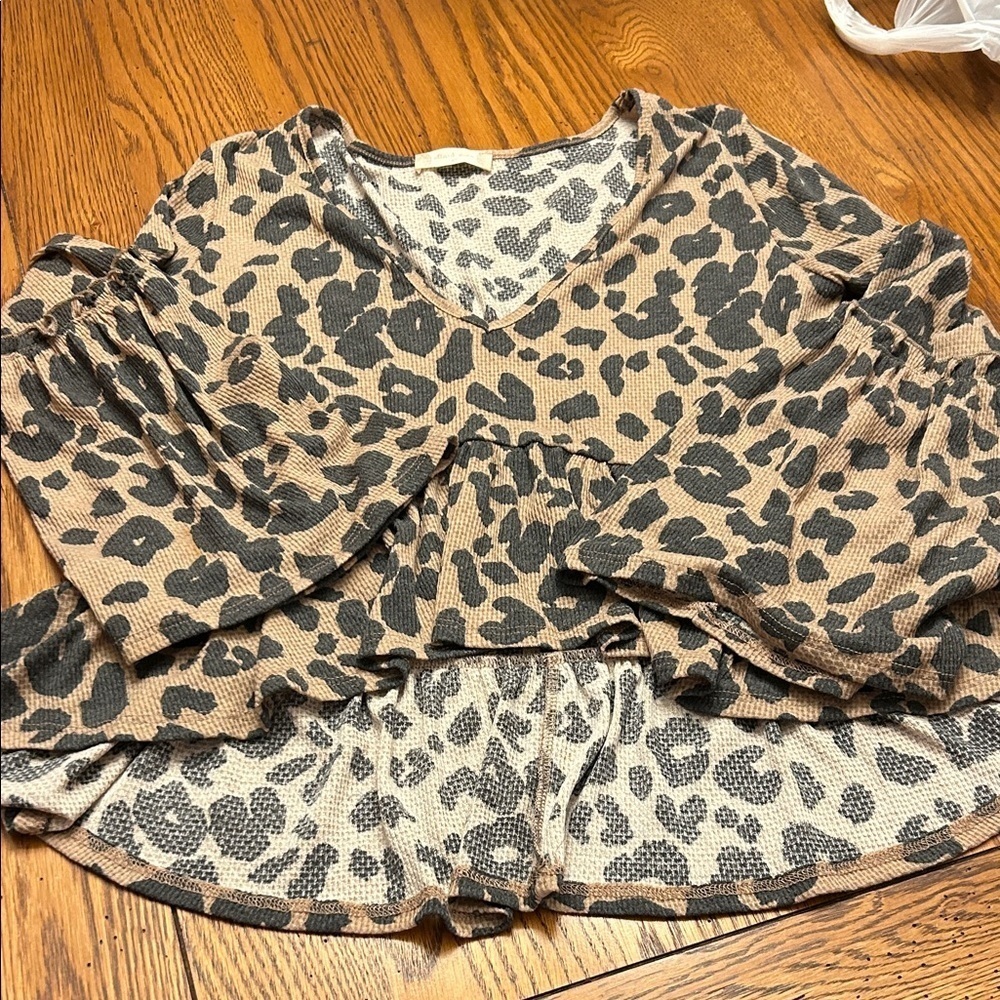 Altar'd State Animal Print Top/1